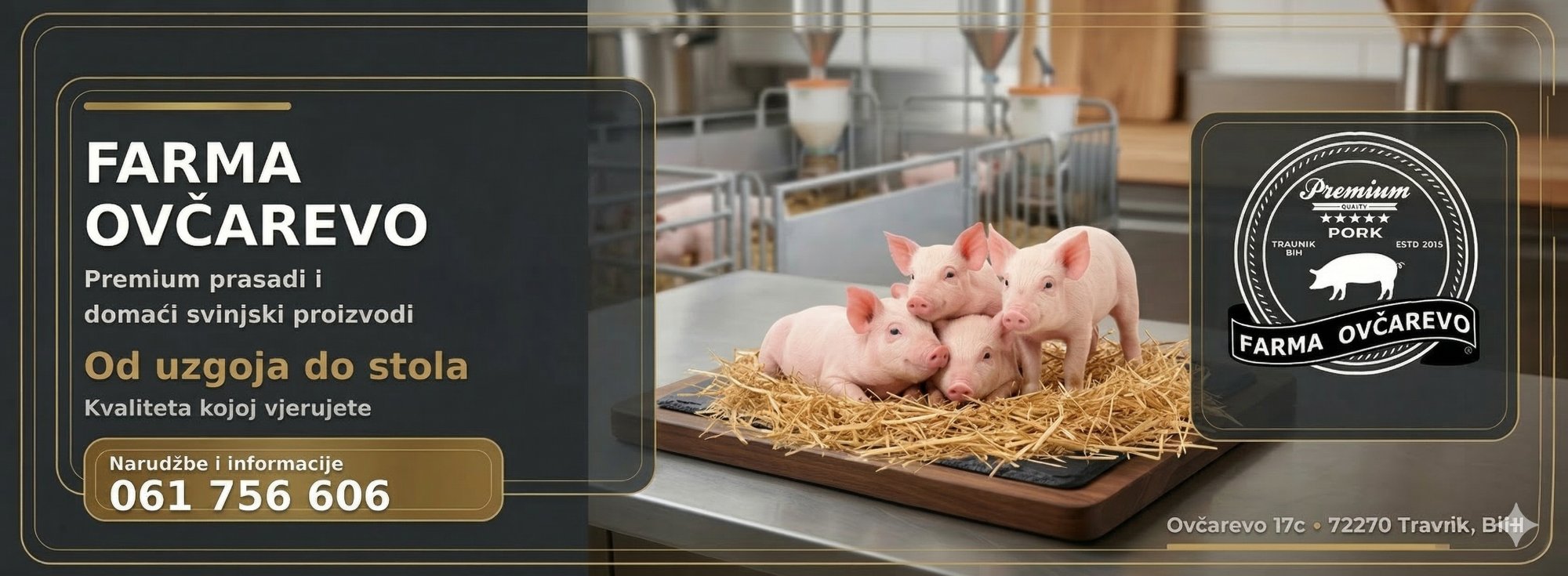 Farma Ovčarevo — premium prasad i svinjski proizvodi, Travnik BiH