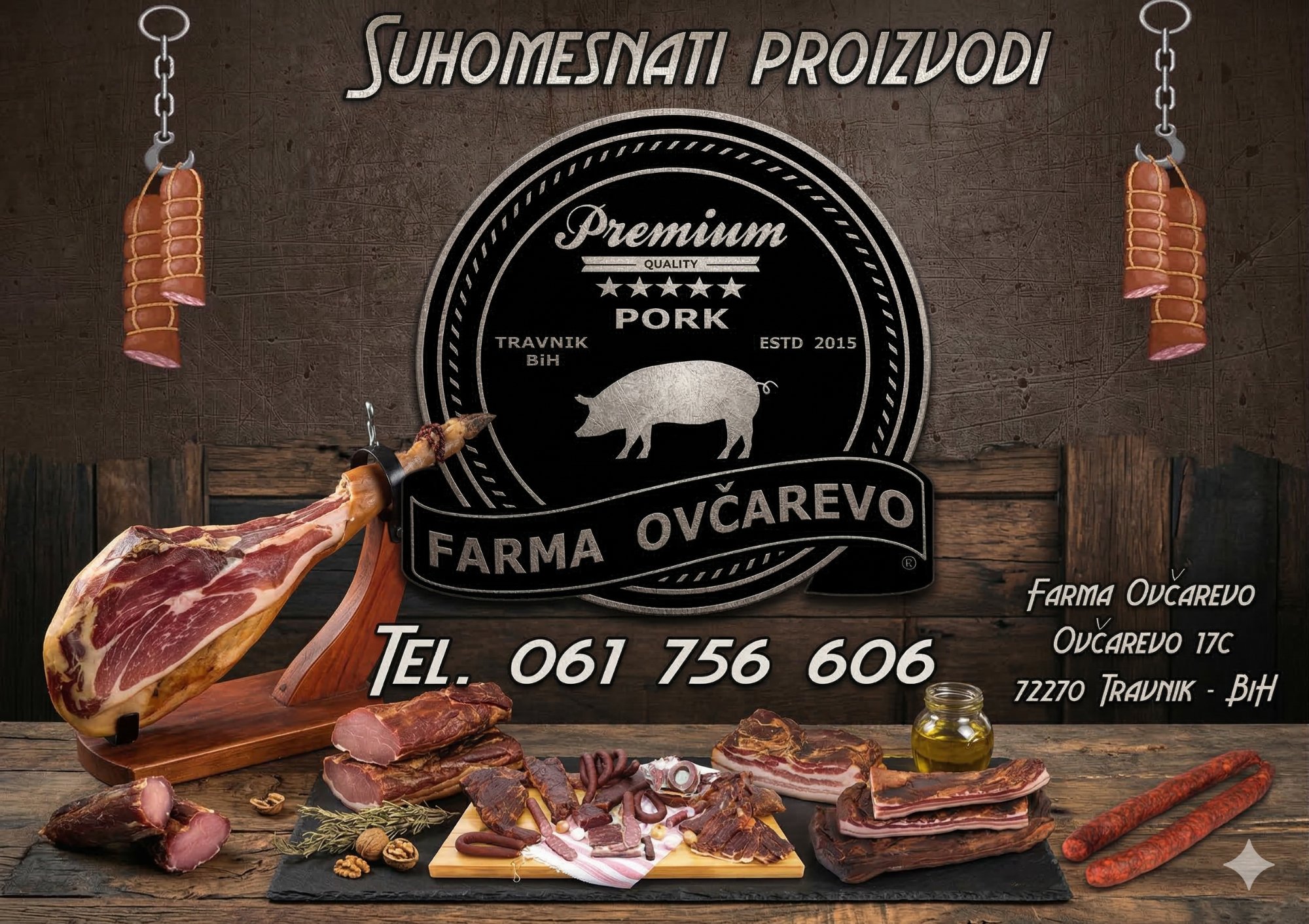 Domaći suhomesnati proizvodi — Farma Ovčarevo